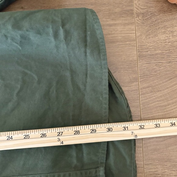 Double Impact Men's XL Green Long Sleeve Button Down Shirt Double Pockets - Picture 5 of 7